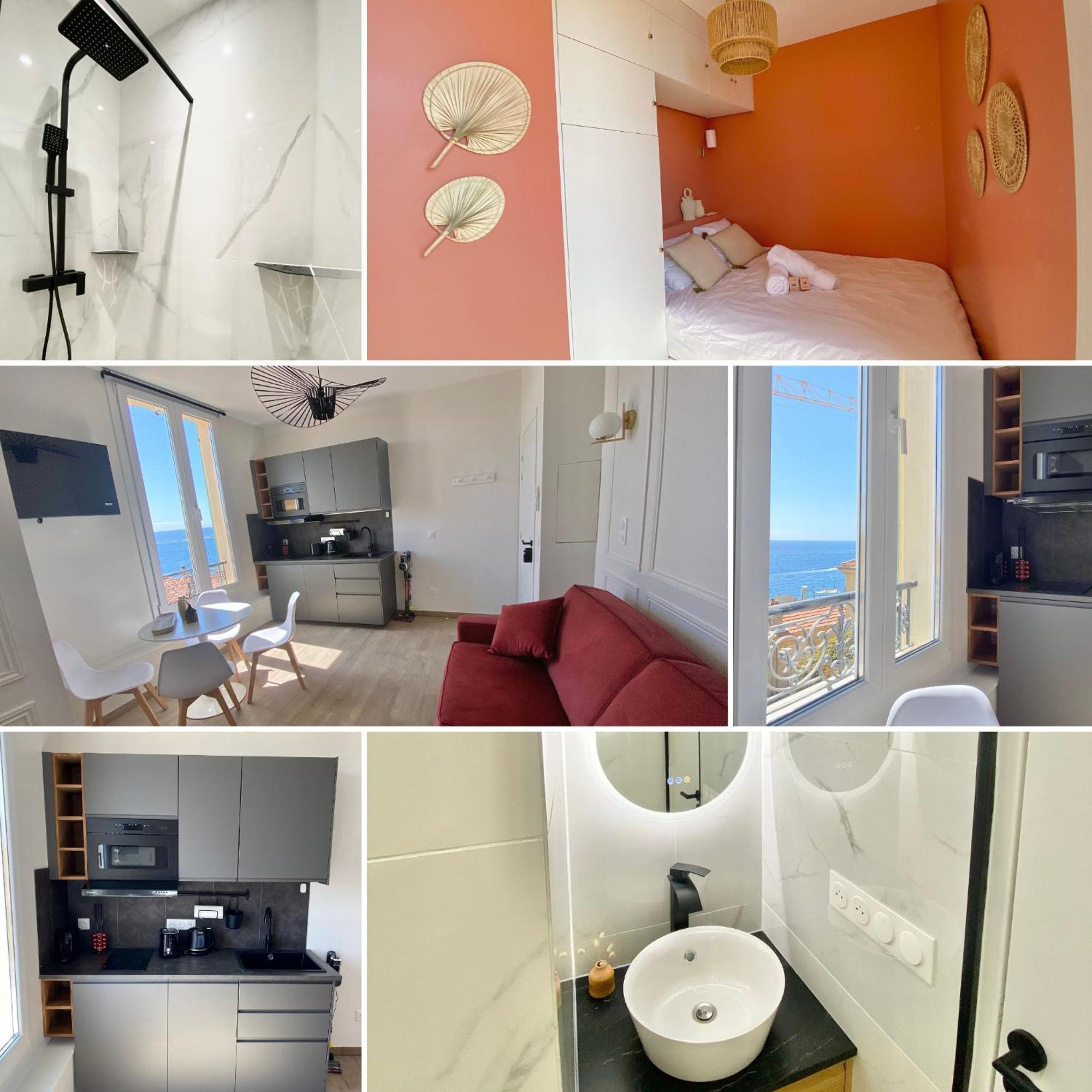 Appartement Moderne Climatise Monaco Vue Mer Cap-d'Ail Exteriör bild