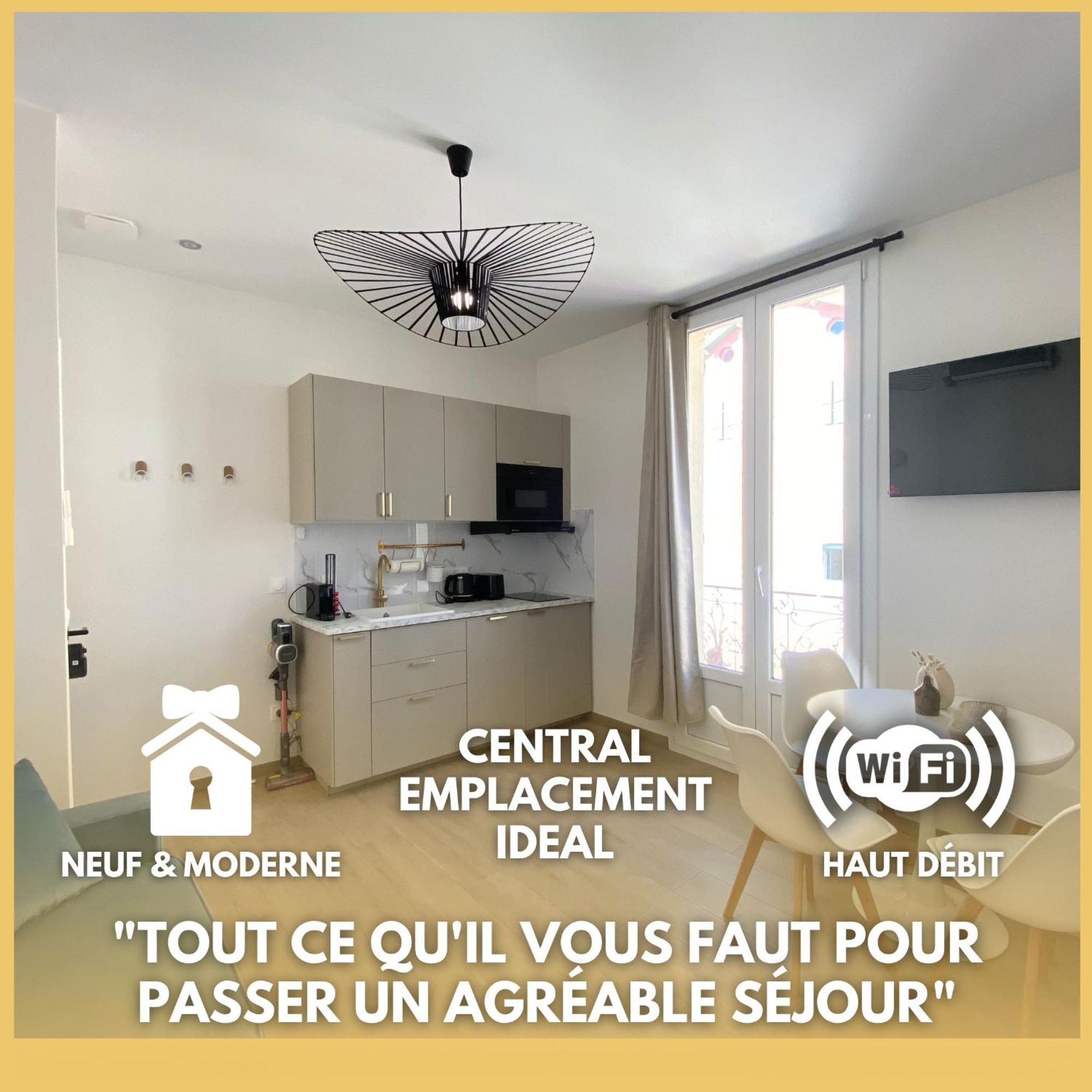 Appartement Moderne Climatise Monaco Vue Mer Cap-d'Ail Exteriör bild