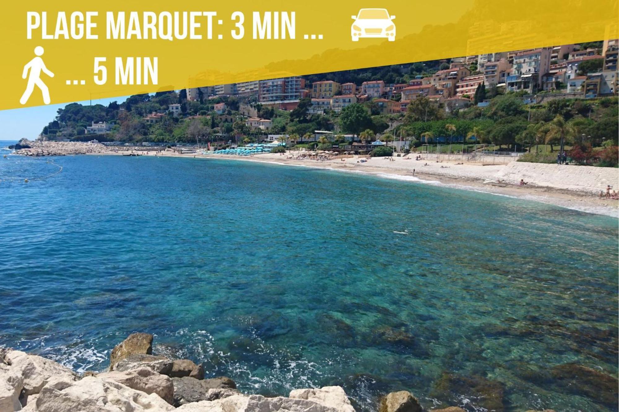 Appartement Moderne Climatise Monaco Vue Mer Cap-d'Ail Exteriör bild
